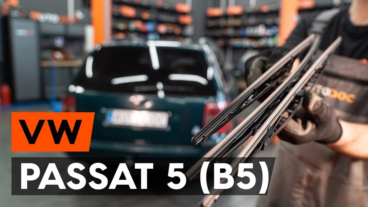 Kaip pakeisti VW Passat B5 Variant valytuvų: priekis - keitimo instrukcija