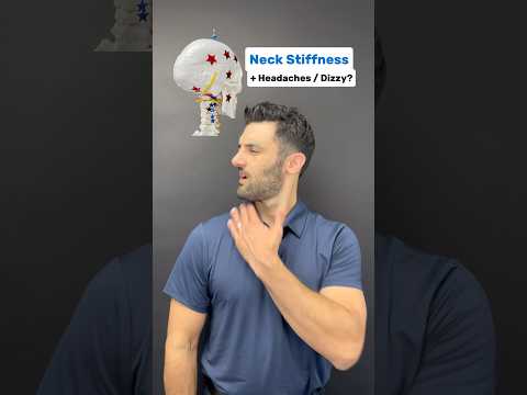 Stiff NECK along with Headaches or Dizziness? Watch this to find out what to do! #neckpain #dizzy