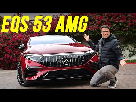 Mercedes-AMG EQS 53 driving REVIEW with EV boost ⚡🏁