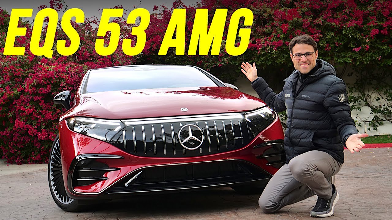 Mercedes-AMG EQS 53 driving REVIEW with EV boost