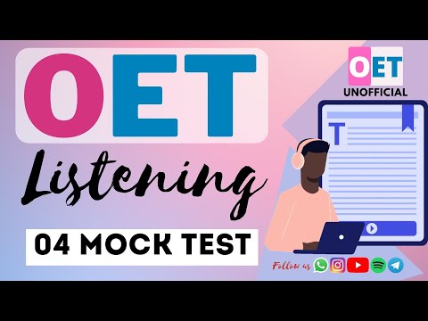 OET Listening  Mock Test 04 _All profession-2023
