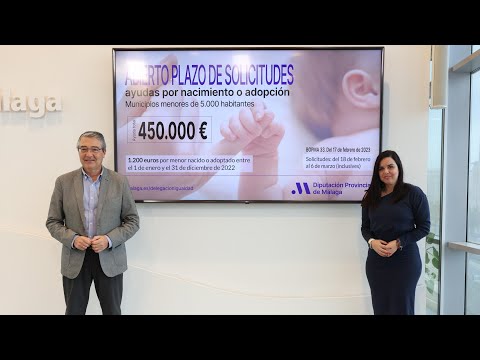 Presentacin de la nueva convocatoria de ayudas por nacimiento o adopcin de la Diputacin