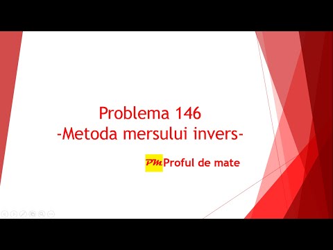 Problema 146: Metoda mersului invers #profuldemate #REZOLVteme #matematica #scoala