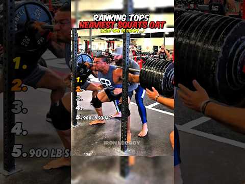 💪 Ranking TOP5 heaviest squats oat🙏 SUBSCRIBE FOR MRLE DAILY CONTENT 🙌#squat #larrywheels