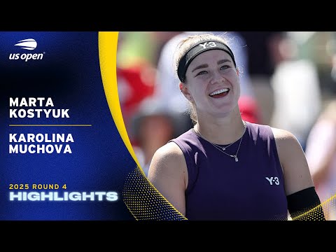 Marta Kostyuk vs. Karolina Muchova Highlights | 2025 US Open Round 4