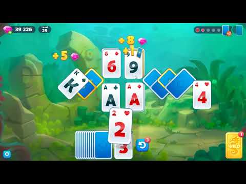Fishdom Solitaire Level 29 - NO BOOSTERS GAMEPLAY 🐠🃏 | SKILLGAMING ✔️