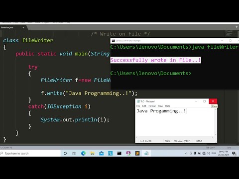File Handling in Java | Java program to create a File
