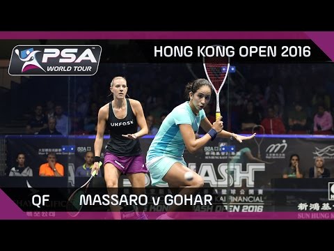 Squash: Hong Kong Open 2016 - Massaro v Gohar - QF Highlights