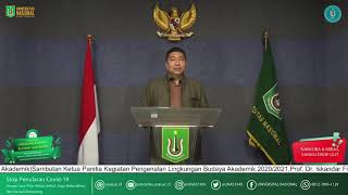 Universitas Nasional - Sambutan Ketua Panitia PLBA (Prof. Dr. Iskandar Fitri, S.T., M.T.)