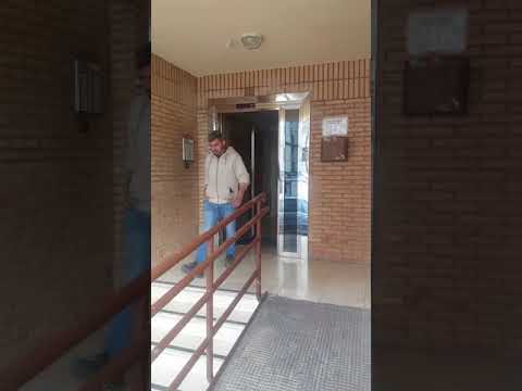 Puerta abatible automatica acero inox