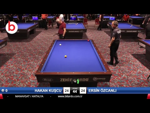 HAKAN KUŞCU & ERSİN ÖZCANLI Bilardo Maçı - 2019 TÜRKİYE KUPASI 1. ETAP ERKEKLER-2.ÖN ELEME