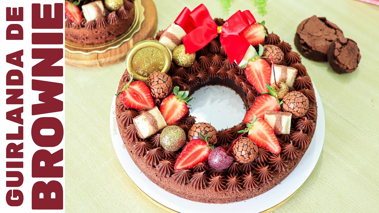GUIRLANDA DE BROWNIE COM RECHEIO SUPER CREMOSO! | Linda, Deliciosa e Sucesso de Vendas no Natal!