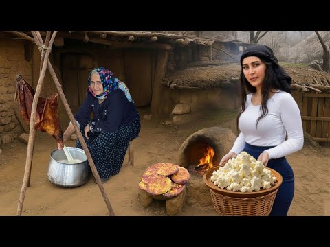 Traditional Persian Butter Making in a Nomadic Way