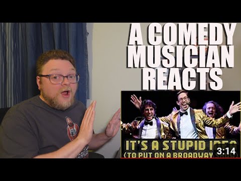 A Comedy Musician Reacts | It's A Stupid Idea (To Put On A Broadway Show) by Lewberger [REACTION]