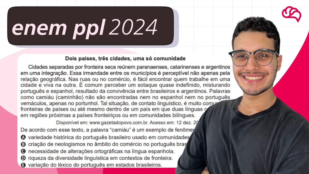 Resolução em Vídeo — Questão 42 ENEM 2024 PPL