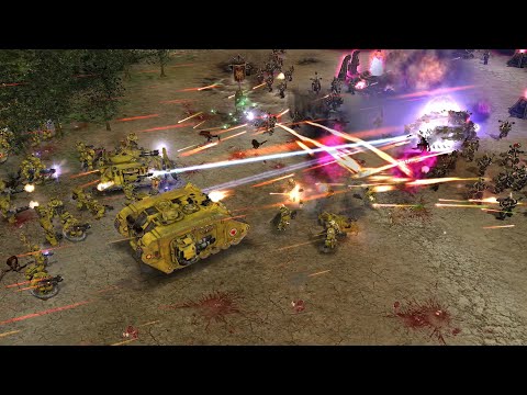 Imperial Forces vs Forces of Chaos - Dark Prophecy - Warhammer 40K Dawn Of War Soulstorm