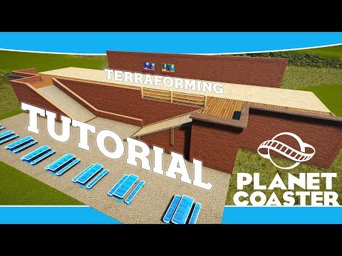 Planet Coaster Tutorial terraforming with fixed heights.