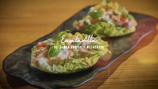 Ensaladilla de jamón cocido y melocotón