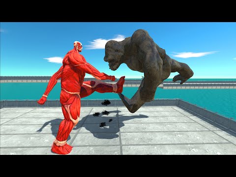 Colossal Titan Death Run Against King Kong - ARBS