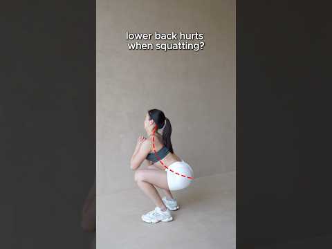 📌 Keep your back safe while squatting👌