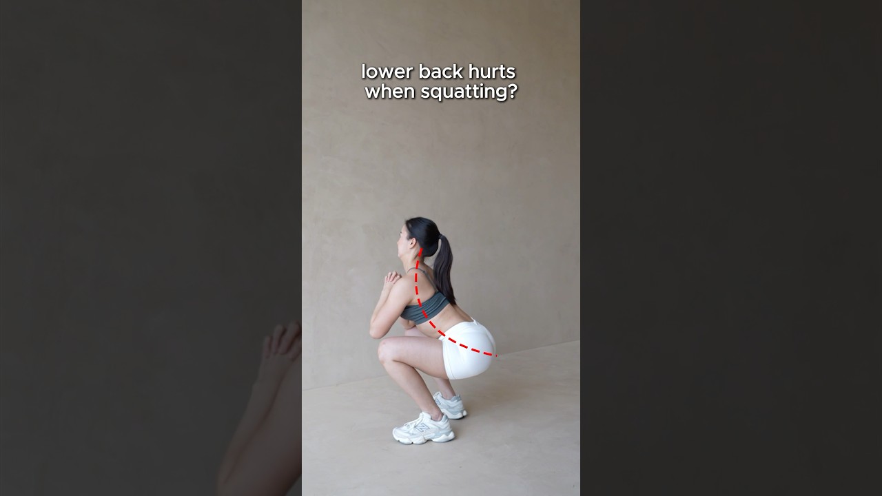 📌 Keep your back safe while squatting👌