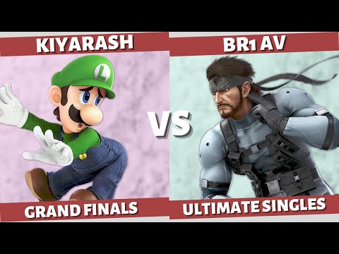 SMASH N' SMILES - GRAND FINALS: BR1 AV (Snake) VS KIYARASH (Luigi) SSBU SINGLES