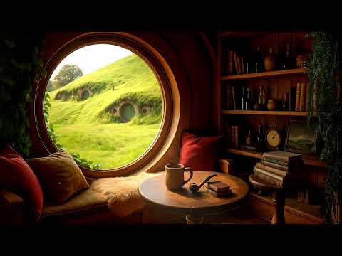 A Peaceful Day in the Shire | Cozy Reading Ambience with Nature Sounds & Gentle Music