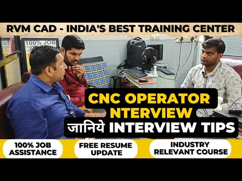 CNC Programming Interview | CNC VMC Programming at RVM CAD with 100% Job Assistance!