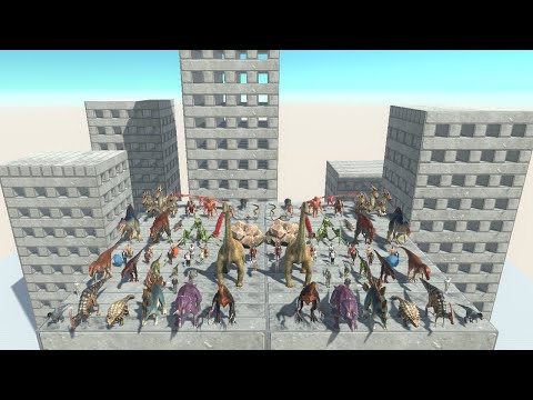 ALL UNITS vs ITSELF on Wobbly Buildings Animal Revolt Battle Simulator
