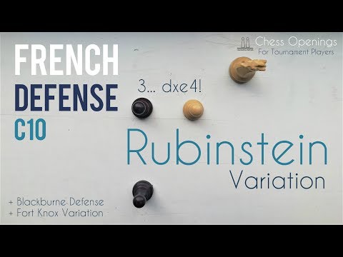 Rubinstein Variation of the French Defense (C10) ⎸Chess Openings