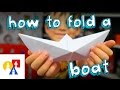 How To Fold A Simple Origami Boat + SYA