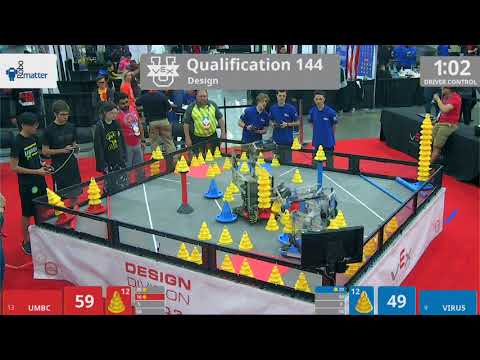 2018 VEXU Design Q144 - UMBC vs VIRU5 - 111 to 90