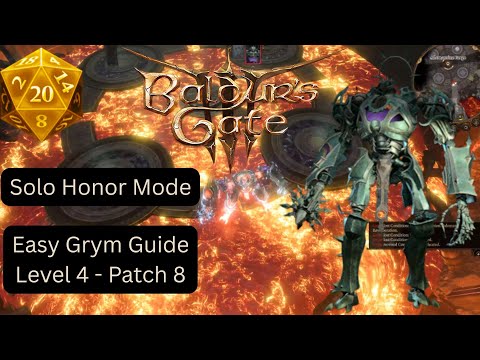 BG3 - Solo Honor Mode Grym Guide (EASY) - Patch 8 November 2025