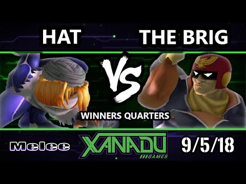 S@X 266 SSBM -  hat (Sheik) Vs.  The Brig (Captain Falcon) Smash Melee Winners Quarters