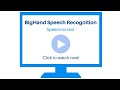 BigHand Speech Recognition