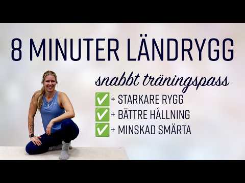 Rädda din ländrygg på 8 minuter – prova detta enkla pass