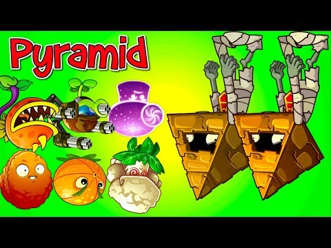Every Plant Power-Up! vs Pyramid Head Zombie NEW Plants vs Zombies 2