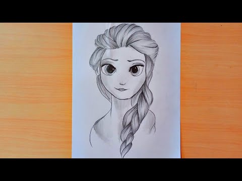 How to Draw Elsa From Frozen || Elsa Drawing Easy ||...