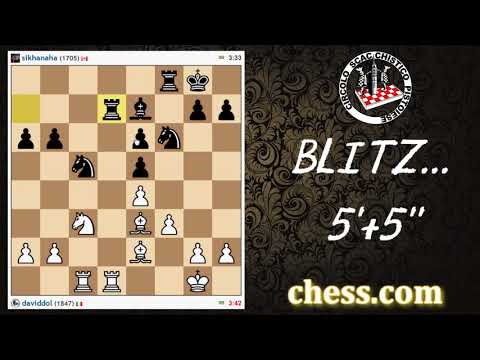 SCACCHI Partite Online 76 - chess.com - Approcciare sul Lato di Donna - LIVE