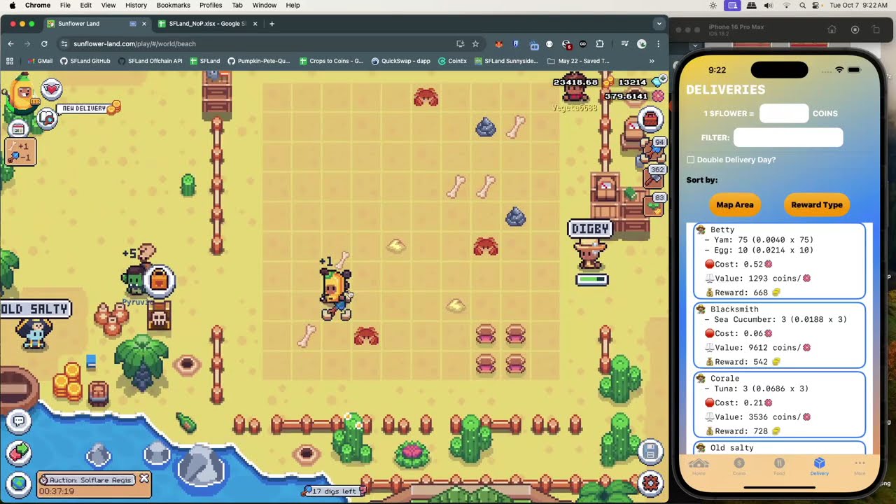 Sunflower Land - Digging Puzzle (October 7, 2025)