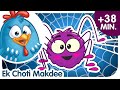 Itsy Bitsy Spider Ek Choti Makdee Hindi Nursery Rhymes Lottie Dottie Murgi