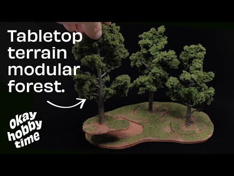How to make easy wargaming terrain trees with Woodland Scenics!