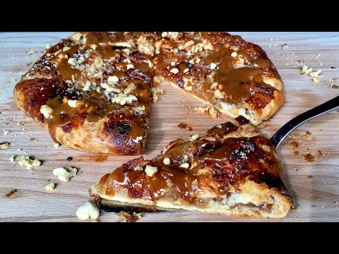 How to make Apple Galette with salted caramel sauce recipe | Easy Apple Galette