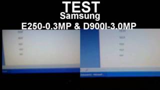 Test: samsung E250              &        samsung D900i