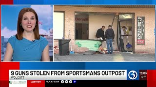 VIDEO: Wolcott gun shop rammed by vehicle, 9 handguns stolen