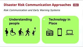 DRC  Disaster Risk Communication Approaches