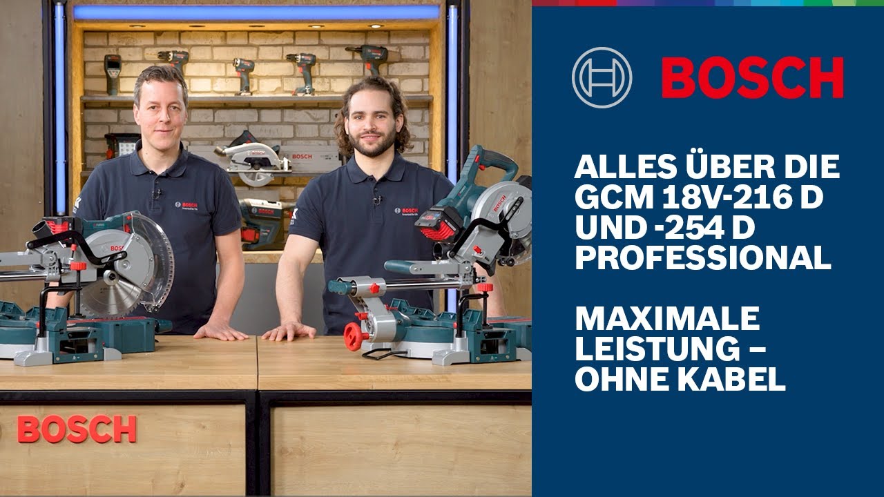 Bosch GCM 18V-254 D Professional Vorstellung - Video ansehen