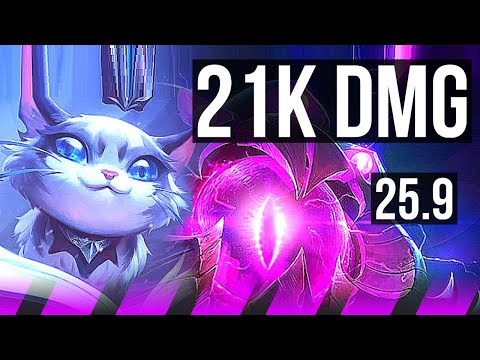 YUUMI & Sivir vs VEL'KOZ & Caitlyn (SUP) | 21k DMG | EUW Diamond | 25.9
