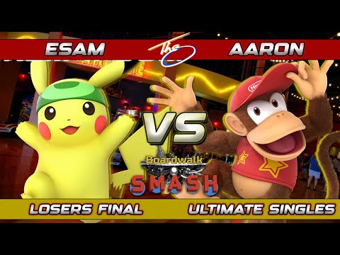 BWS #96 LOSERS FINAL - ESAM (Pikachu) Vs. Aaron (Diddy Kong) Super Smash Bros Ultimate SSBU Top 8