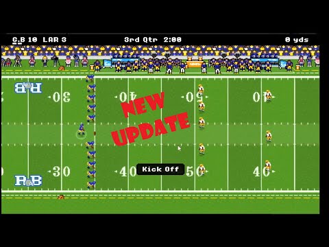 Part of a video titled Retro Bowl Update: Kick Returns On Mobile, Select Your Star ... - YouTube